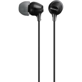 Sony Auriculares Intraurales MDR-EX15LPB Conector Jack 3.5 mm Cable 1.2 m Negro